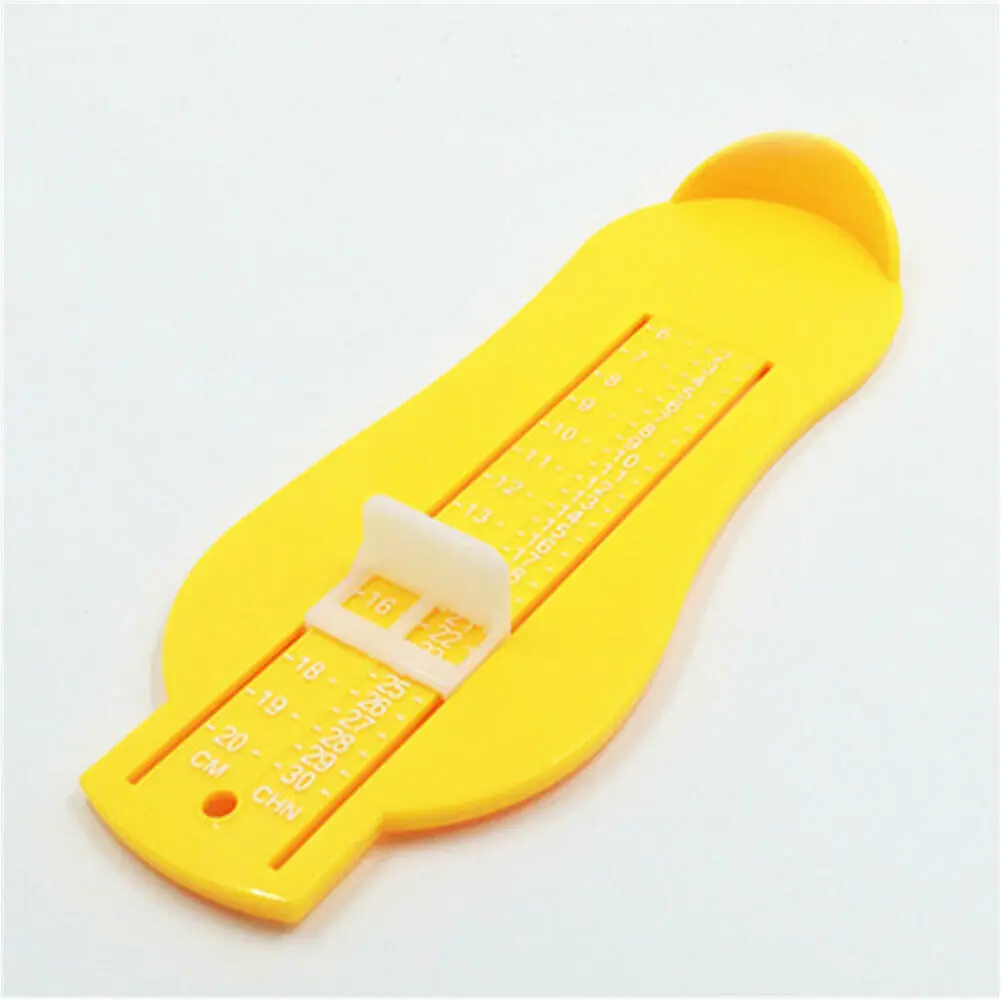 Цвет: желтый 5 цветов, для детей, для младенцев, измерительная обувь, размер, измерительная линейка, инструмент,, АБС-пластик, для детей, для автомобиля, регулируемый диапазон, 0-20 см, размер - Цвет: Цвет: желтый