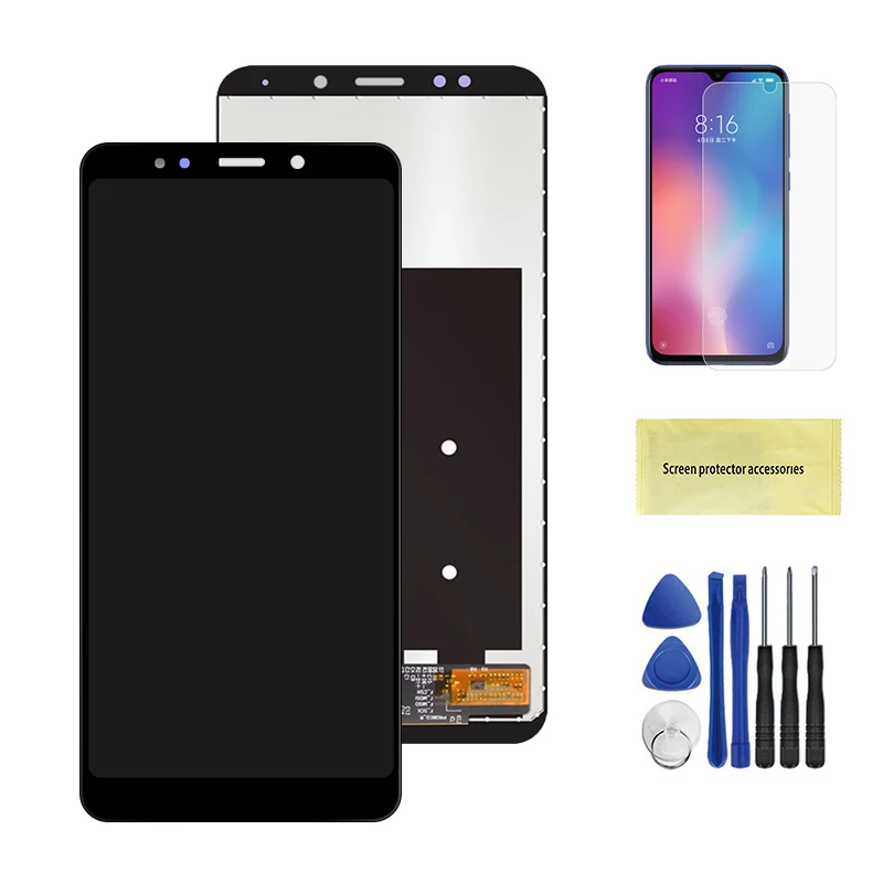 Для Xiaomi Redmi 5 Plus ЖК-дисплей сенсорный экран Redmi5 Plus ЖК-дигитайзер с рамкой Замена Ремонт Запасные части - Цвет: Black No Frame