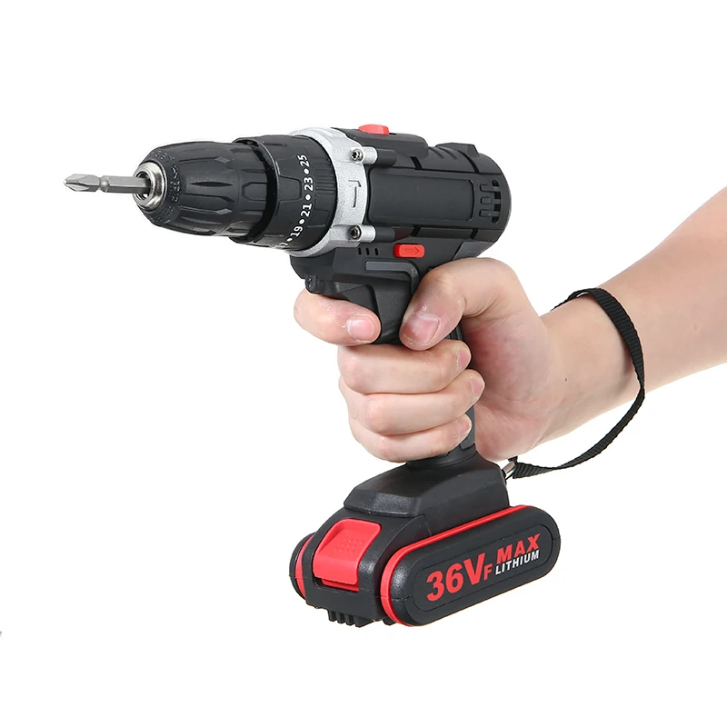 36V Rechargeable Wireless Screwdriver Drill Multi function Electric