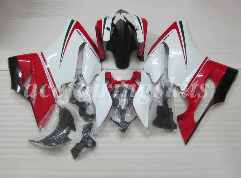 4 подарки ABS полный обтекатель наборы для DUCATI 899 1199 S R Panigale 12 13 14 15 16 899R 1199R 899S 1199 S 2012- Красный Зеленый