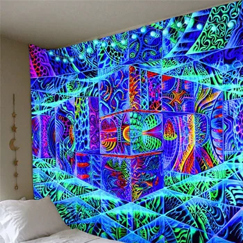 

3D Psychedelic Tapestry Macrame Wall Tapestry Wall Hanging Wandkleed Grove Tapestry Wall Fabric Beach Cloth Tapestry