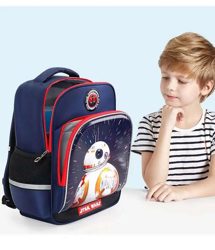 Disney school bags for boys Star Wars Orthopedic Breathable Backpack large capacity primary school student shoulder bag Mochilar