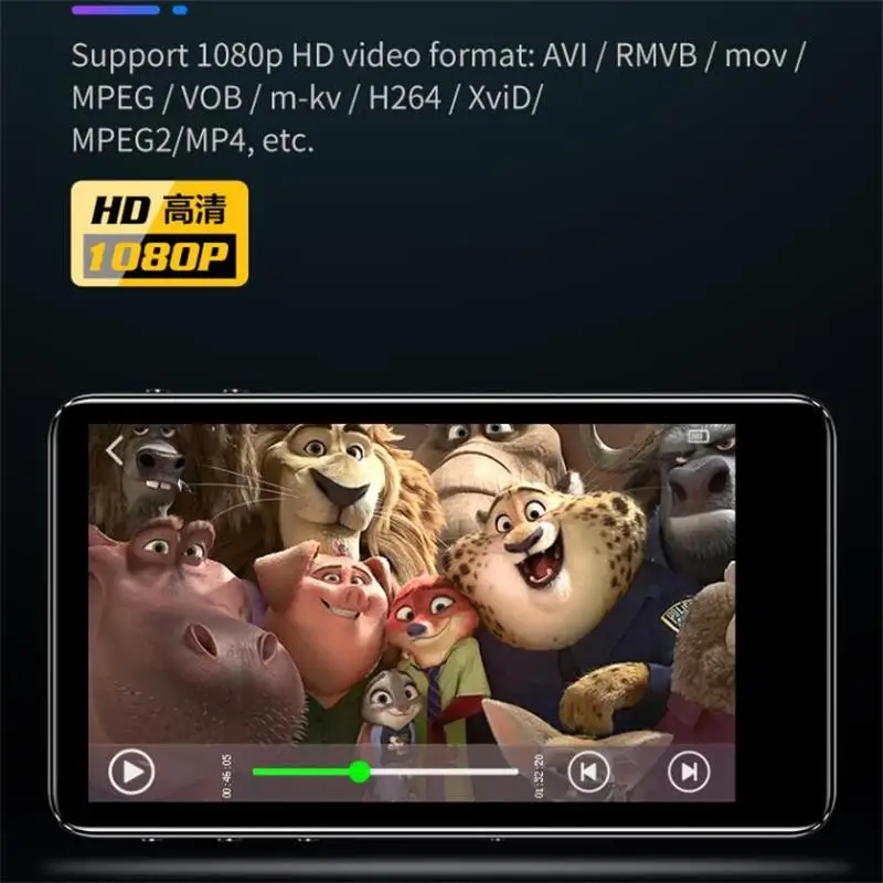 MP4 плеер Bluetooth 4 2 встроенный динамик 3 0 дюйма Полноцветный сенсорный экран видео с
