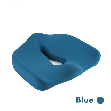 Deep Blue Cockyx памяти Поролоновый стул Ортопедическая подушка офисное сиденье Подушка геморрой лечение автокресла большая подушка облегчение боли в пояснице Almohada - Цвет: Deep Blue