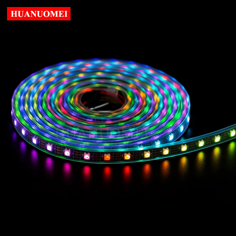 5v-60leds-m-sk6812-5050-smd-rgbw-led-strip-ws2812b-neon-sign-digital-flexible-tape-tv-pixel-light-lampblack-pcbwaterproof-ip67