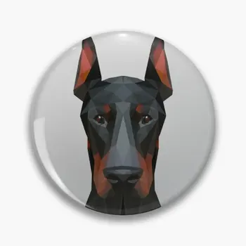 

Dog Doberman Polygonal Art D2 Cosplay Bedge Cartoon Collect Backpacks Bags Badges Button Brooch Pins Gift