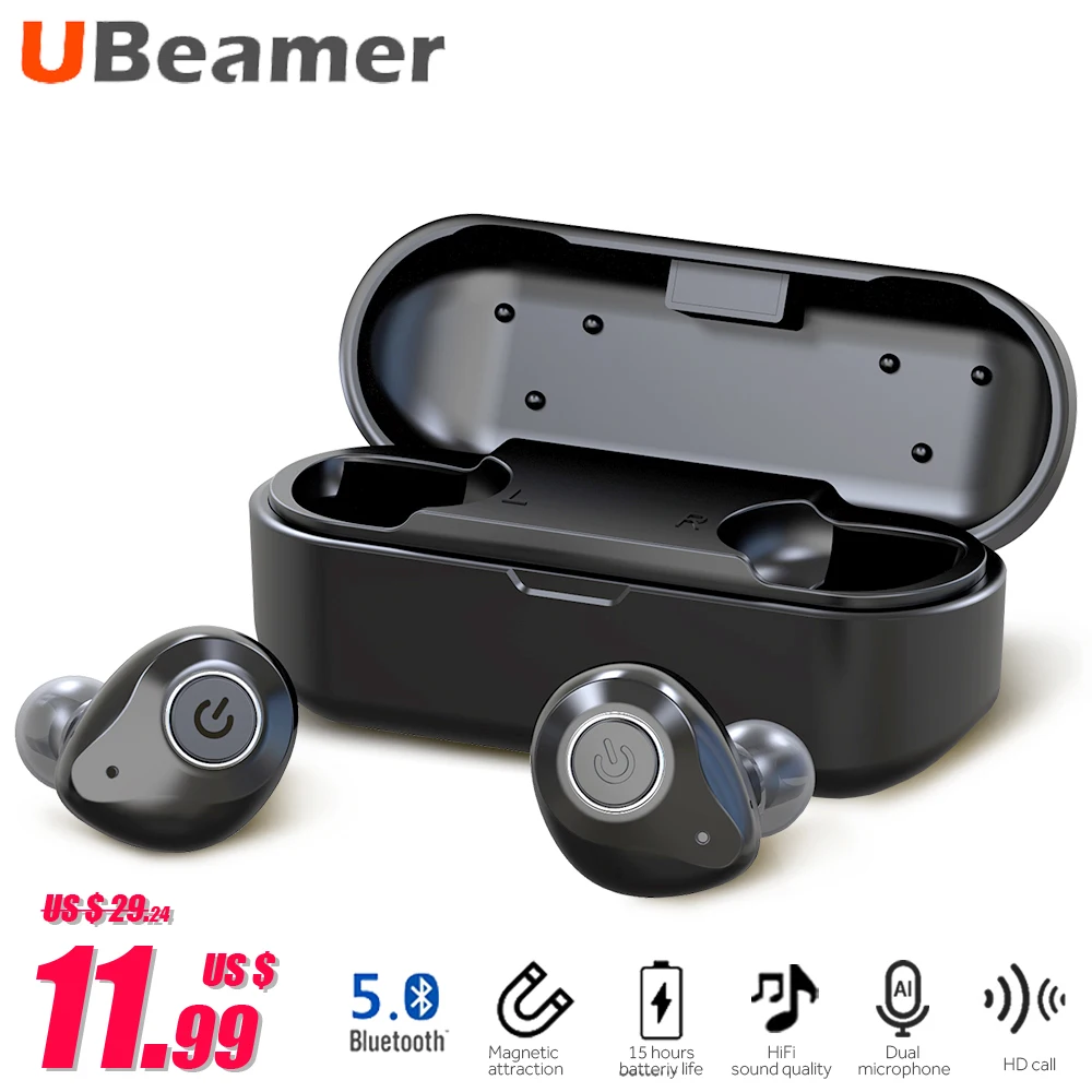 Беспроводные Bluetooth наушники UBeamer Спортивная гарнитура Hi-Fi стереонаушники с