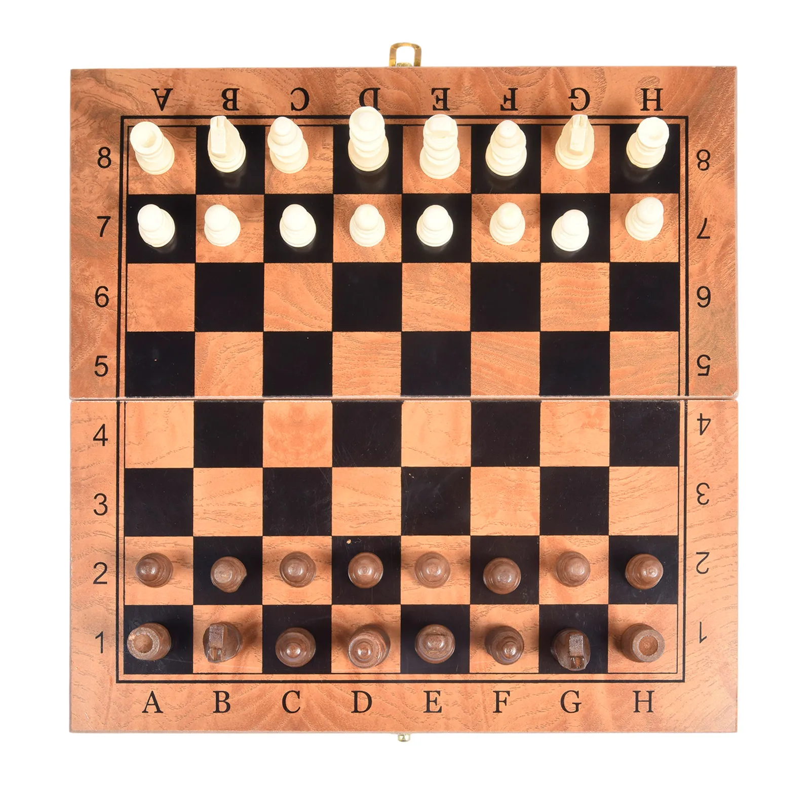 Folding Wooden Chess Set High Quality Standard Chess Board Game Education Toys 