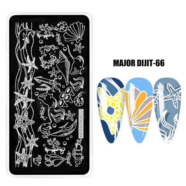 irregular shape Nail Stamping Plates Skull Template Dot Point Image Printing Stencil Nail print template Manicuring Tool