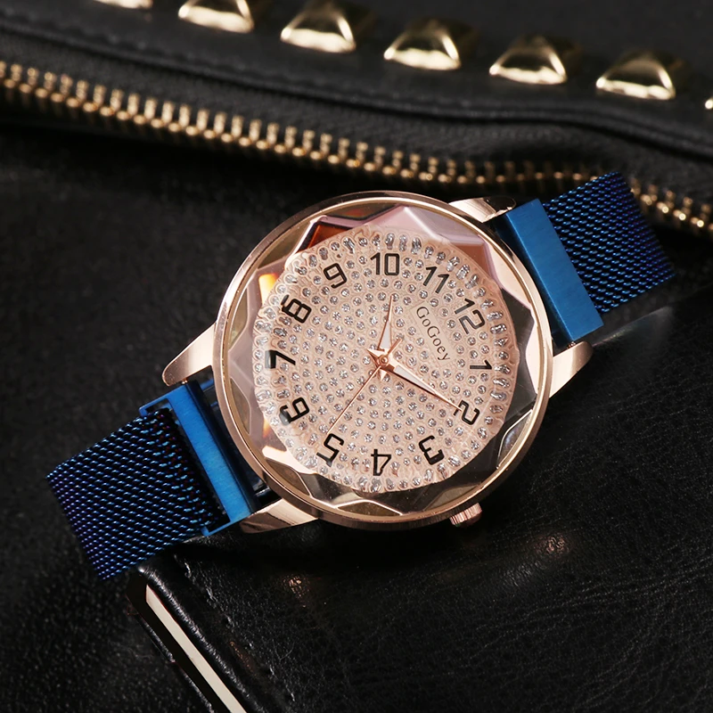 Часы наручные женские кварцевые с магнитной застежкой люксовые модные