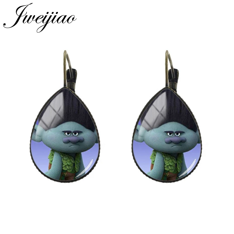 CT02 6 JWEIJIAO детские серьги с рисунком из мультфильма, серьги-клипсы в виде капли воды, античная бронза, chaim, подарок для девочек, модные ювелирные изделия, вечерние, CT02 - Окраска металла: CT02 6