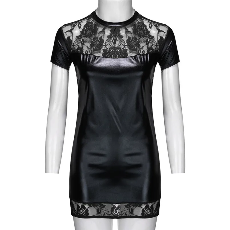 Women Leather Sexy Lingerie Dress Fashion New Underwear Hollow Comfortable Clothes For Ladies 30DE07 (11)