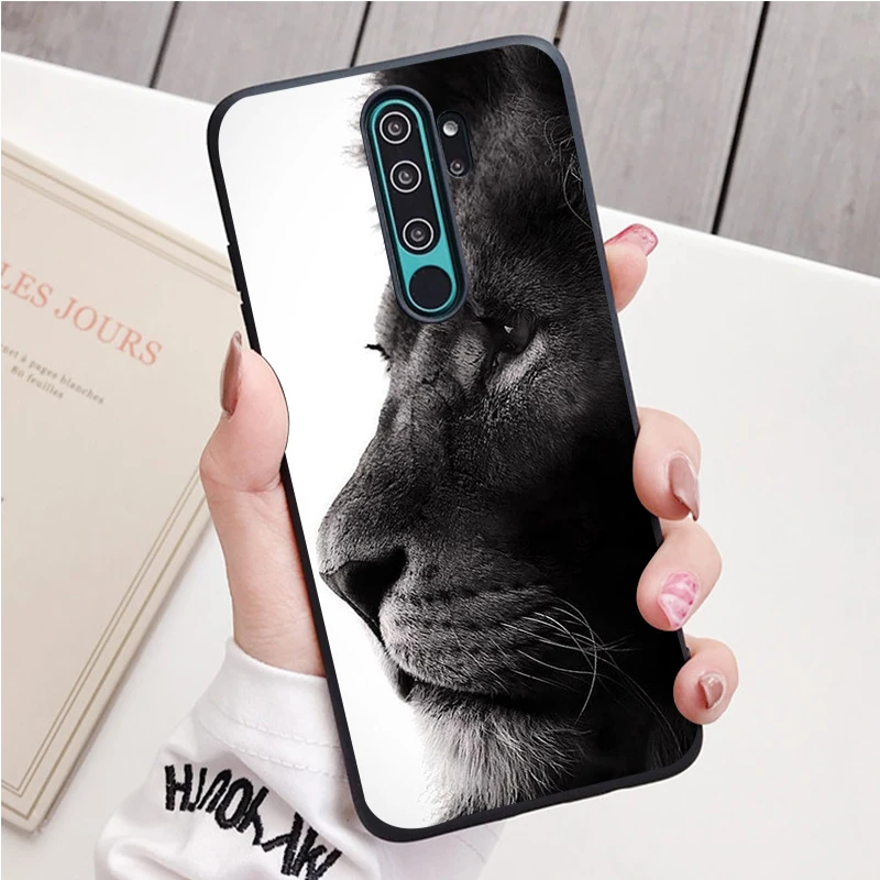 Đáng Yêu Mạnh Mẽ Sư Tử Hổ Silicone Ốp Lưng Điện Thoại Redmi Note 9 8 7 Pro S 8T 7A Bao xiaomi leather case custom