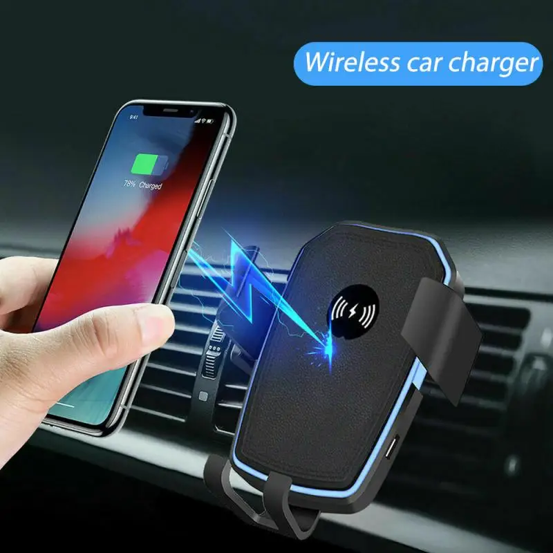 Car Wireless Charger Phone Holder Qi Induction Smart Sensor 10W Fast Charging Stand Mount For Samsung iPhone xiaomi |