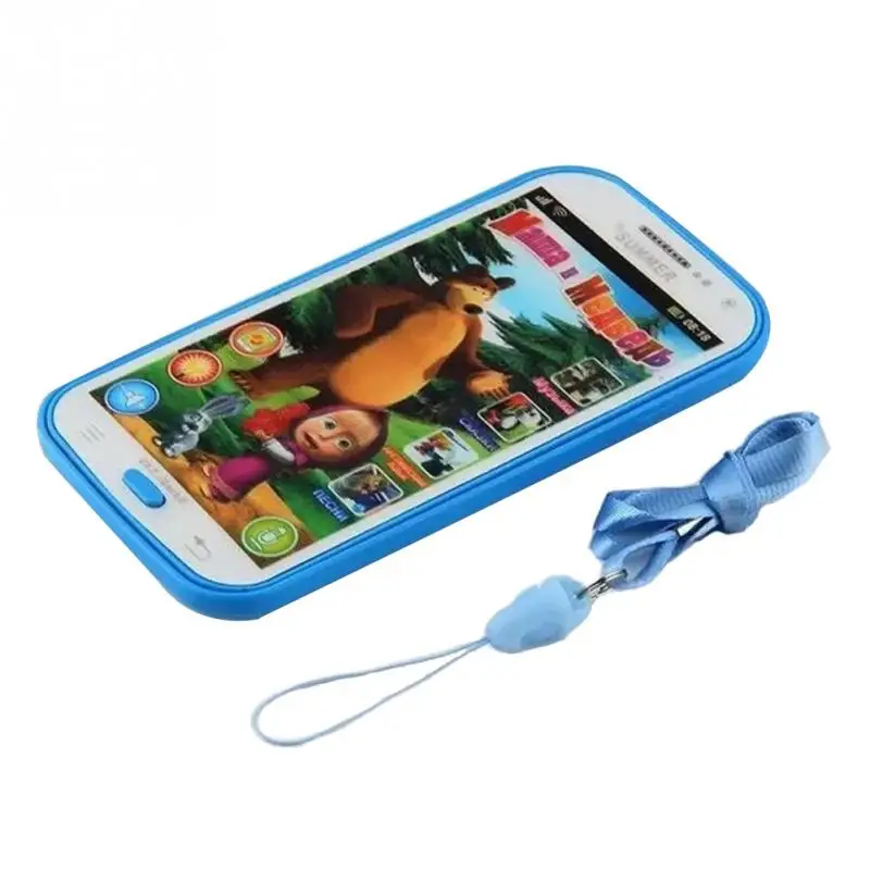 Английский/русский Song детский телефон музыкальный экран симулятор сенсорная игрушка телефон детская игрушка электронное обучение