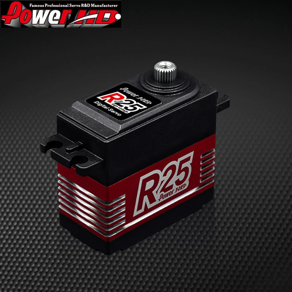 

1pcs Power HD R25 High Voltage 20Kg 0.11s High-Speed Metal Gear High Voltage Servo for RC Remote Control Car Boat