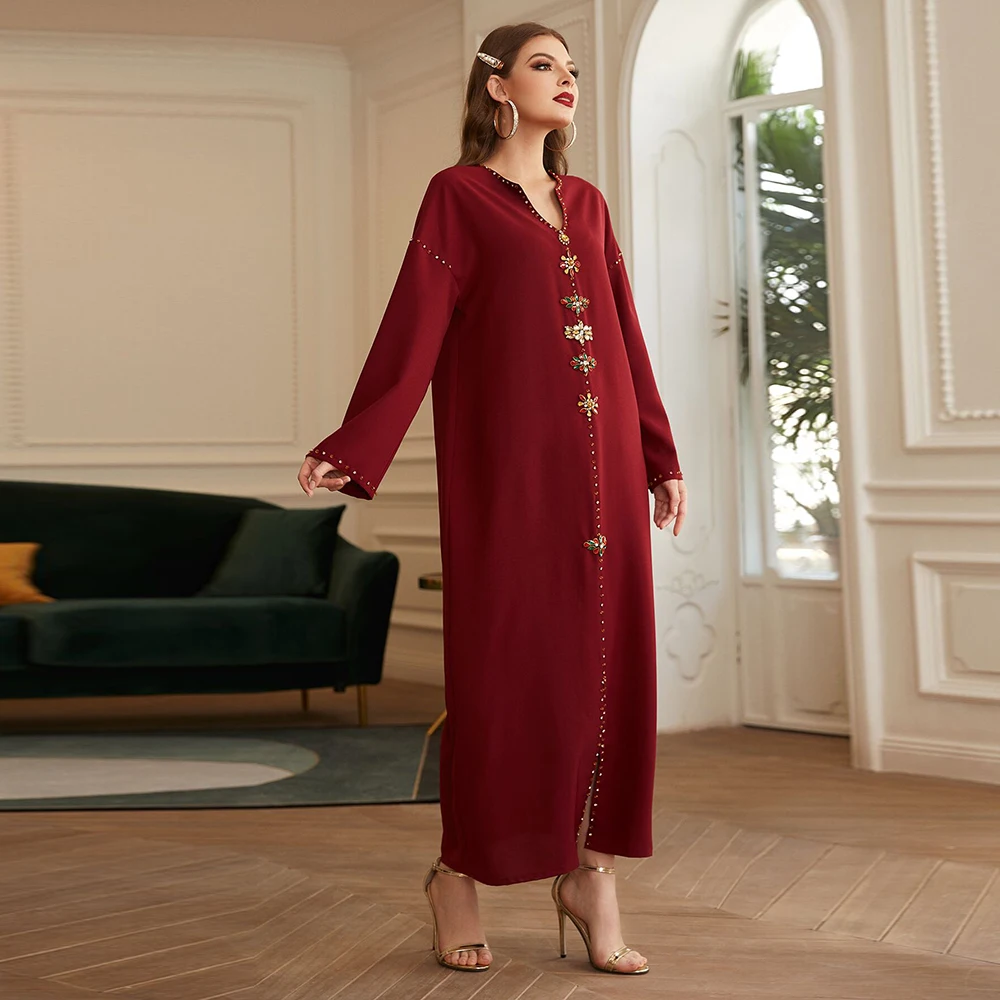 Turkey Arabic Muslim Hijab Dress Islam Clothing Maxi Dresses for Women Abaya Dubai Morocco Vestidos Robe Musulman Longue Femme |