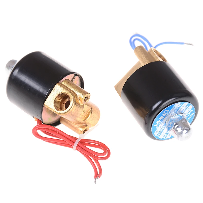 1pc 1/4" DC 12V Electric Solenoid Valve Pneumatic Valve for Water Oil Air Gas Wholesale