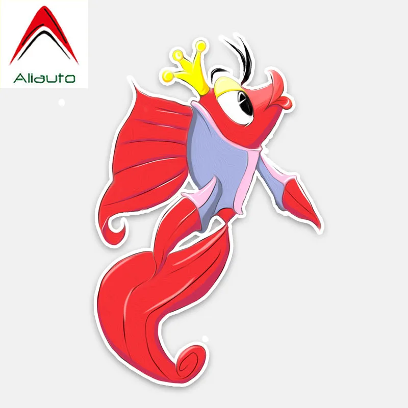 

Aliauto Funny Cartoon Car Sticker Fish Goldfish Automobile Styling PVC Waterproof Sunscreen Anti-UV Decals Decoration,10cm*15cm