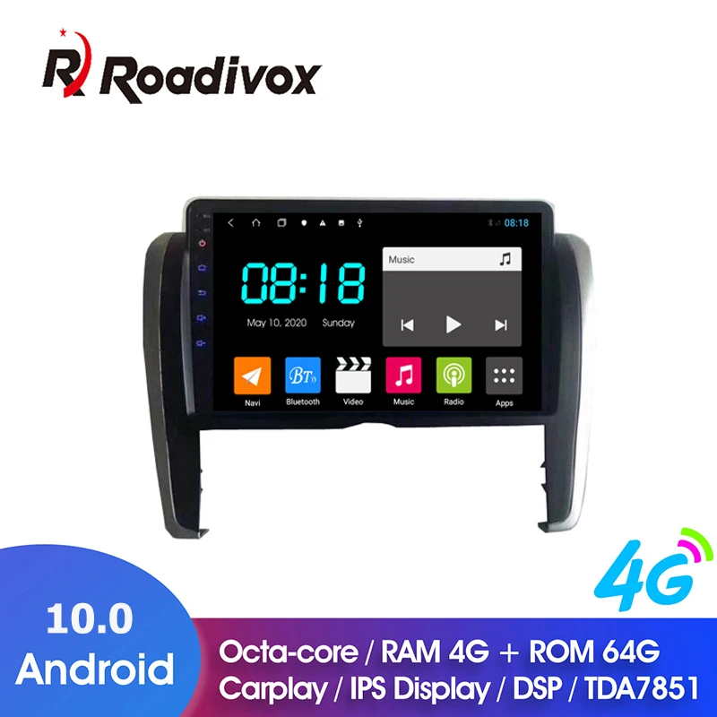 

9" Android 10.0 RAM 4G ROM 64G for Toyota Allison 2010 Car Dvd Gps Navigation Radio Multimedia Player Stereo Head Unit