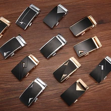 

3.5cm Width Automatic Buckle Belt Head Hot Sale Man Luxury Belt Brand Silver Gold Alloy Metal Belt Buckles Head Men Gift