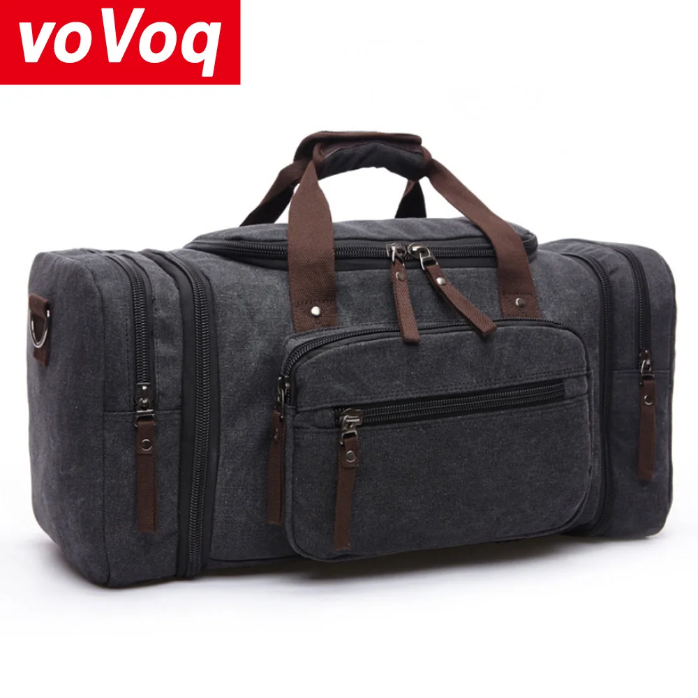

2020 Fashion Outdoor Travel Bag Portable Canvas Messenger Backpack Large Capacity Casual Weekend Bag Men Duffel Bag Travel Tote