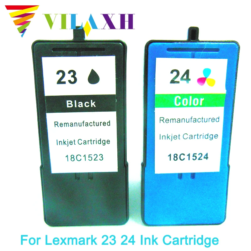Vilaxh Совместимость 23 24 картридж с чернилами для принтера Lexmark X3530 X3550 X4550 X4530 Z1420 принтер