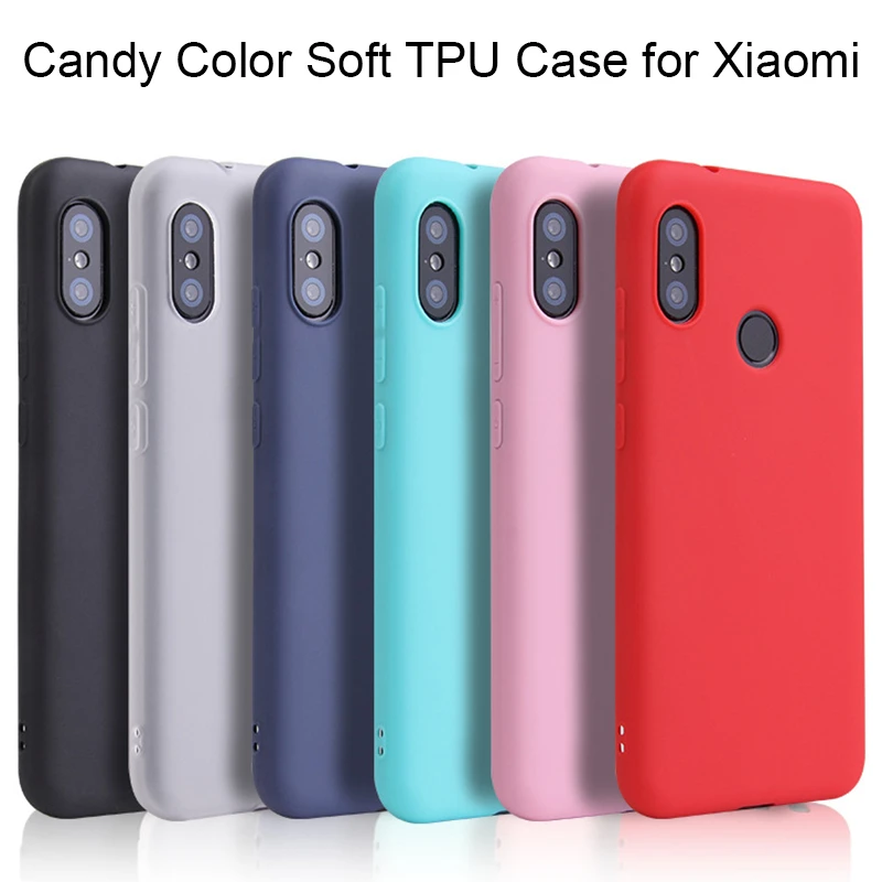 Candy Color Case for Xiaomi Mi A2 Lite A1 A2 A3 Mi 8 9 10 11 Mi9 SE Mi10 Mi11 Note 3 10 lite silicone Case on Xiaomi Play Case iphone se wallet case