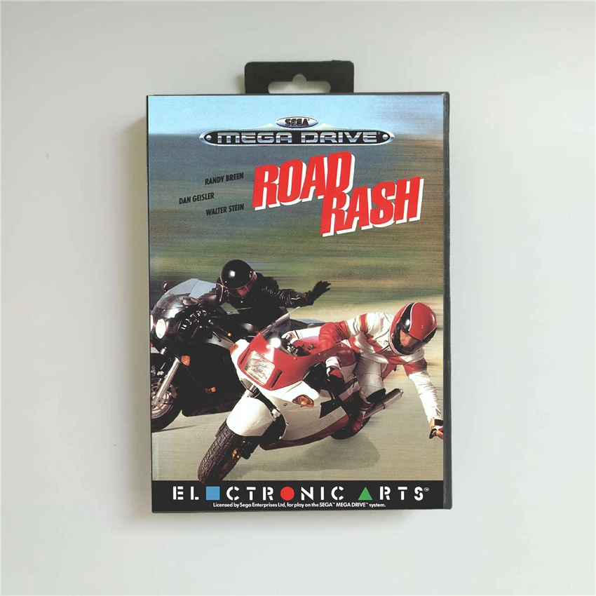 

Road Rash - EUR Cover With Retail Box 16 Bit MD Game Card for Megadrive Genesis Video Game Console