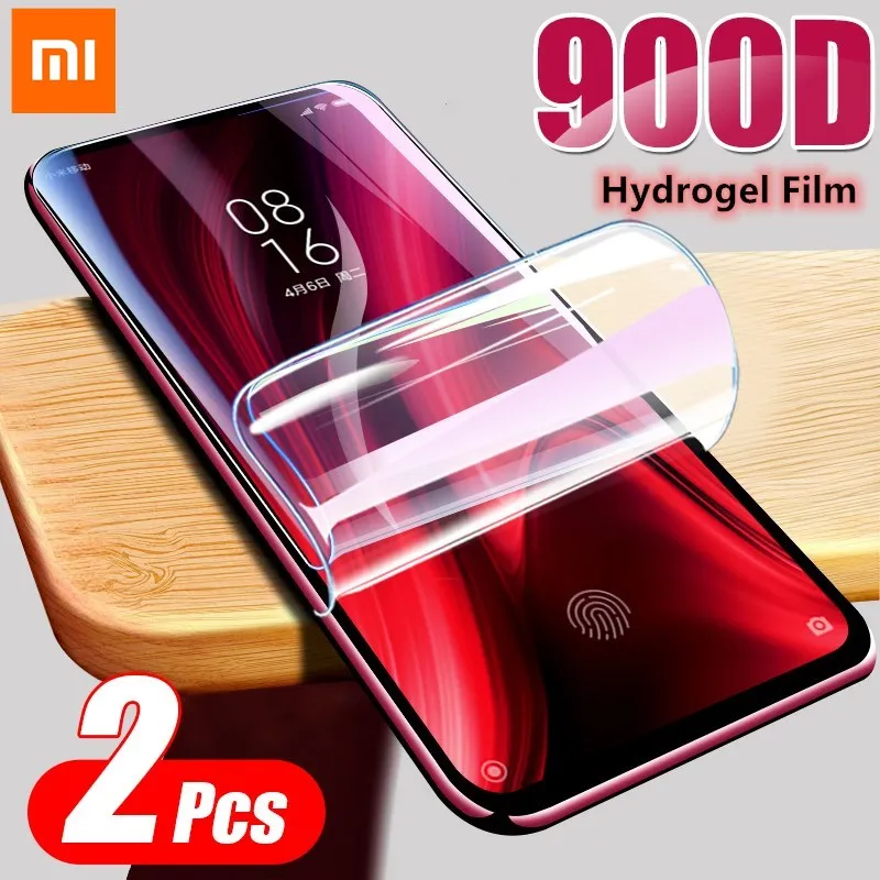 

2Pcs 900D New Hydrogel Film Screen Protector Xiaomi 10 Lite Soft Protective Film On MI CC9 Pro Note10 Redmi K30 Pro 10X Membrane