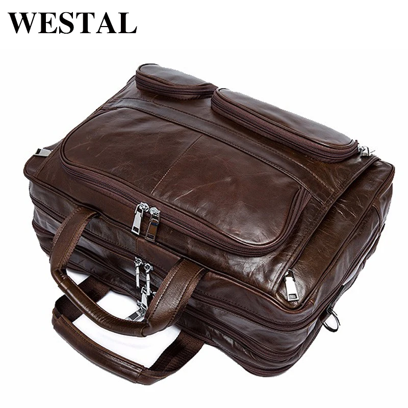 

Man Bag Genuine Cowhide Leather Men Crossbody Should Handbags Fashion Men's Briefcase Laptop Business Man Tote 8813