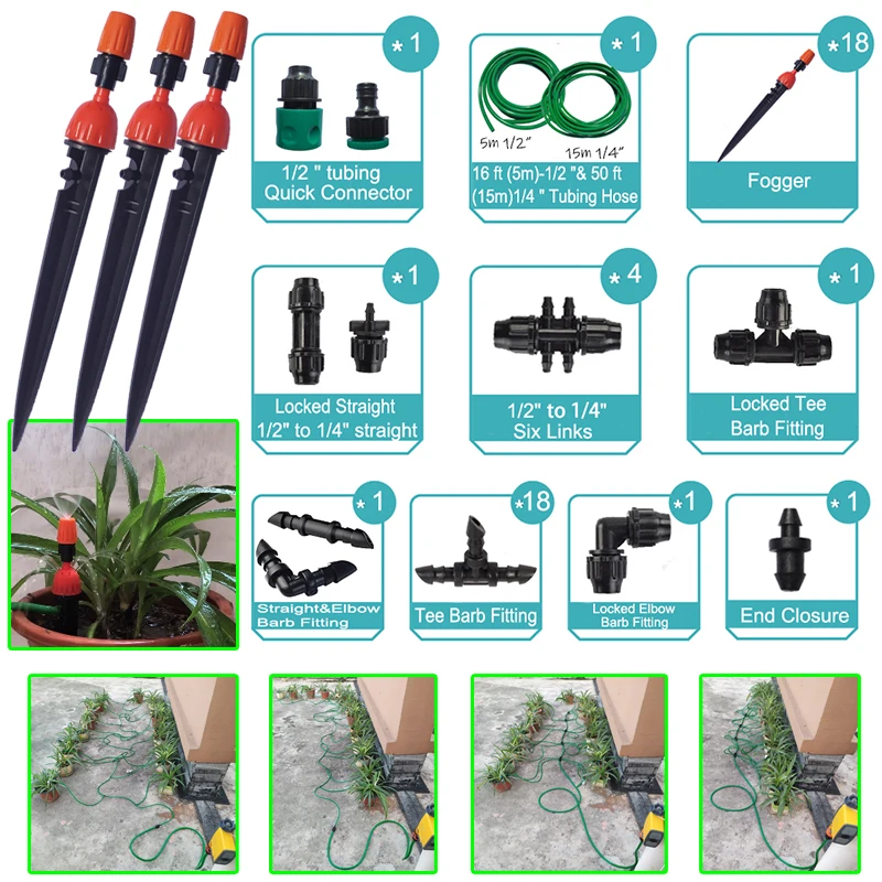 WIFI Tuya Smart Home Garden Automatic Watering Timer Rain Sensor Irrigation Sprinkler drip irrigation tool kit Watering & Irrigation Kits