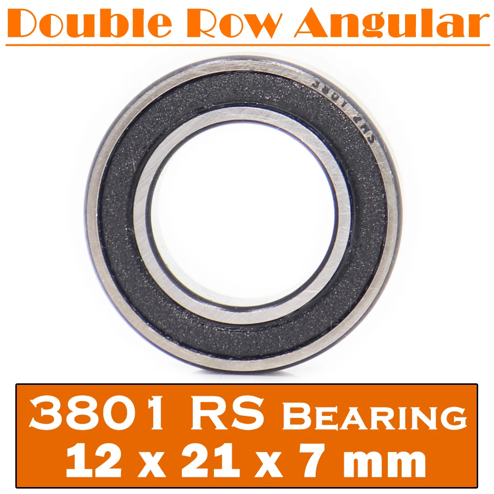 

3801-2RS подшипник 12*21*7 мм (1 шт.) 3801 2RS двухрядные герметичные 3801 RS Угловые контактные шариковые подшипники