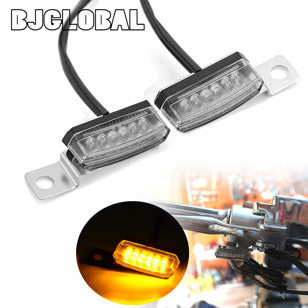 

2pcs Mini LED Motorcycle Blinker flashing Light Motorcycle Turn Signal LED Indicator Light Moto Flasher Signal Lamp Scooter ATV