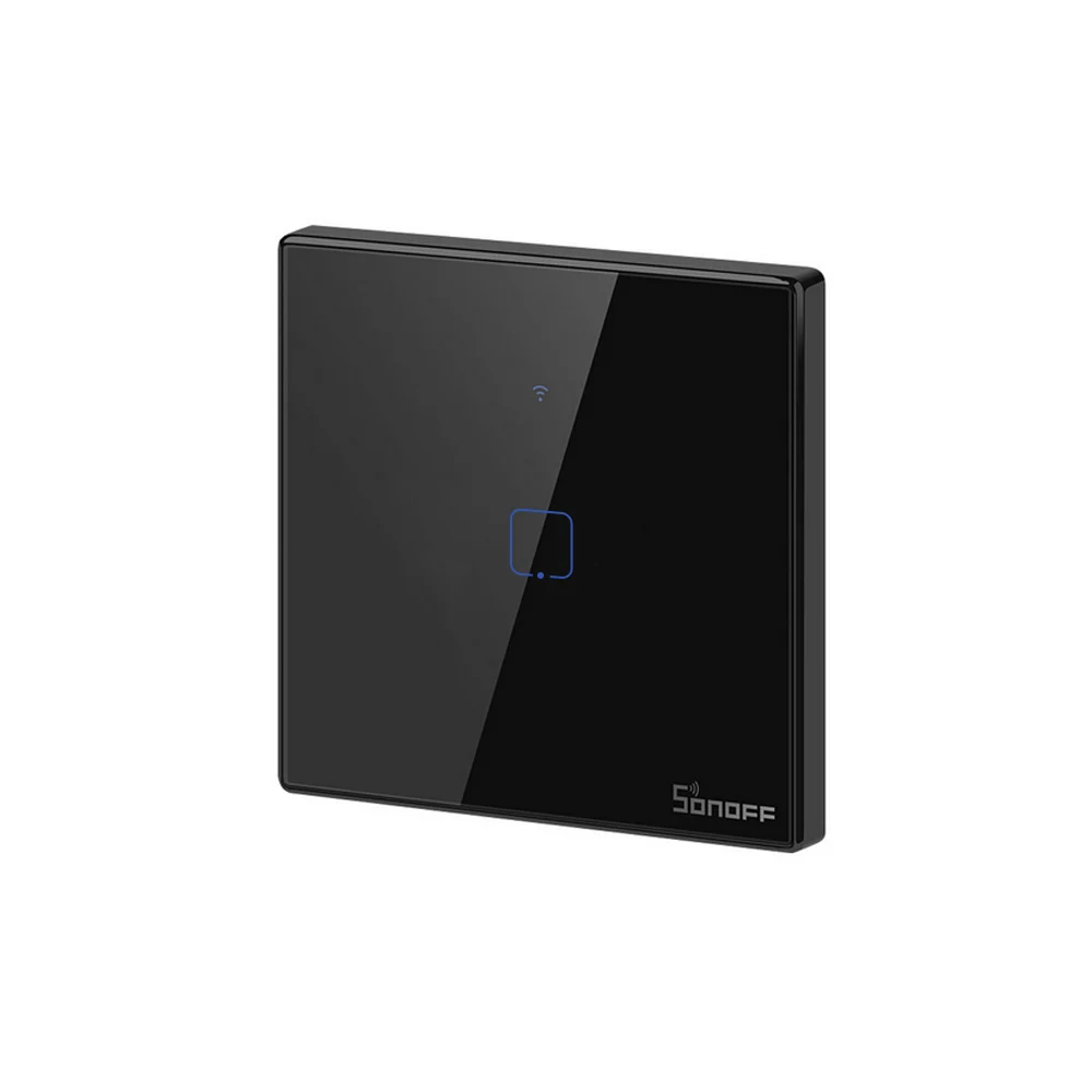 Интеллектуальный выключатель света SONOFF T3EU TX Smart Wi-Fi настенный сенсорный выключатель с границы T3 стандарта ЕС, США, Великобритании умный дом 1/2/3 433 RF/Голосовое управление/приложение/сенсорный экран Управление для Alexa