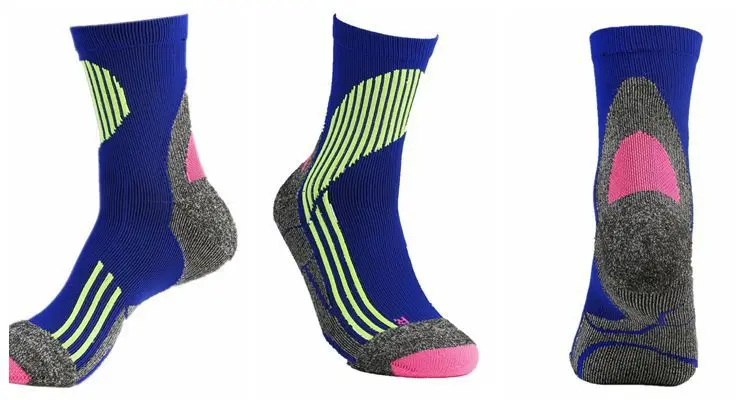 3 Pairs/pack Unisex Quick-Drying Fitness Socks Outdoor Running Hiking Sports Socks Sweat Absorption Football Basketball Socks