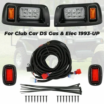 

Club Car DS Light Kit, LED Headlight & Tail Light for Gas & Electric Club Car DS Golf Carts (1993 & Up) 12V