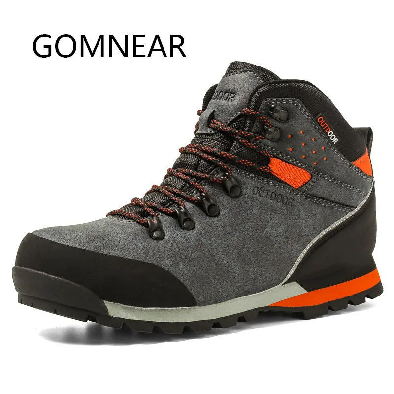 Gomnead/100% зимняя мужская водонепроницаемая походная обувь; уличные горные треккинговые ботинки; походные кроссовки; Мужская обувь для охоты