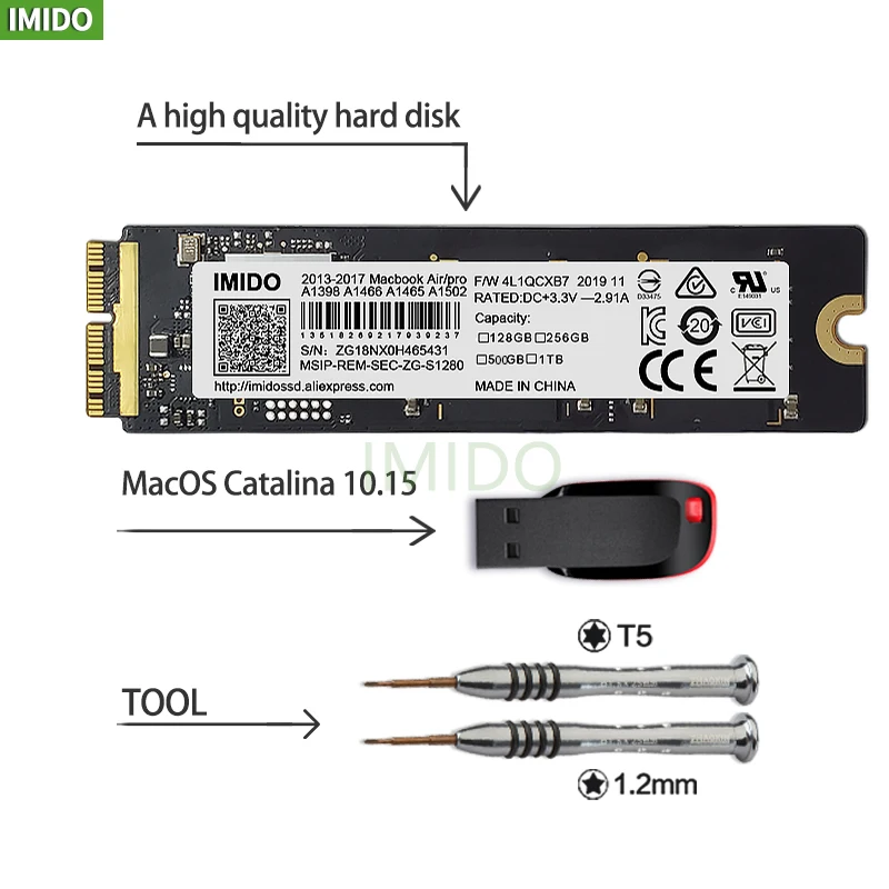 Unidade de Estado Ssd para 2021 Macbook A1465 A1466 Pro Retina A1502 A1398 1tb Imac A1419 A1418 Sólido 256gb 512gb 2021 ar - Imagem 5