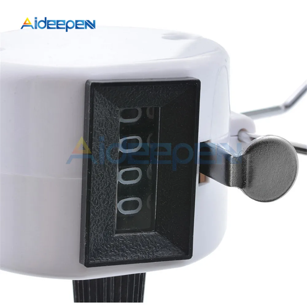 Electronic Counter 4 Digit Number Counter Portable Electronic Digital Counter Mechanical Manual Counting Timer Soccer Golf Sport 8 Colors