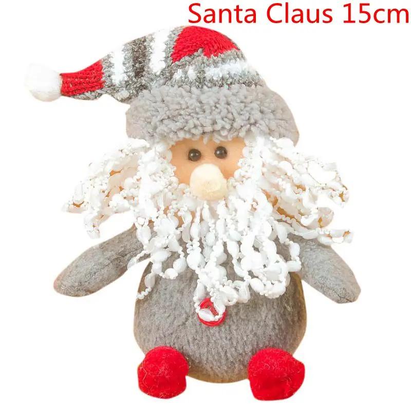 Santa Claus 15cm Hoomall Санта-Клаус, лось, снеговик, игрушки, украшения для кукол, подвески на дверь, дерево, детский подарок, новогоднее, Рождественское украшение для дома - Цвет: Santa Claus 15cm