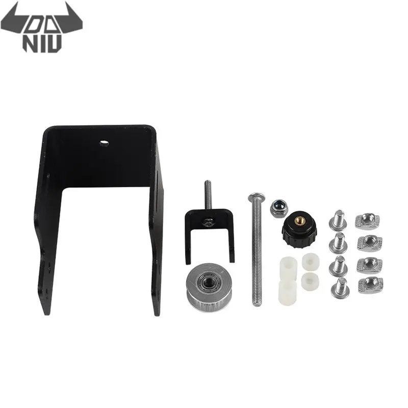

DANIU Black Upgraded Aluminum Alloy Y-axes Metal Profile Timing Belt Tensioner Kit for Ender-3 Pro 3D Printer