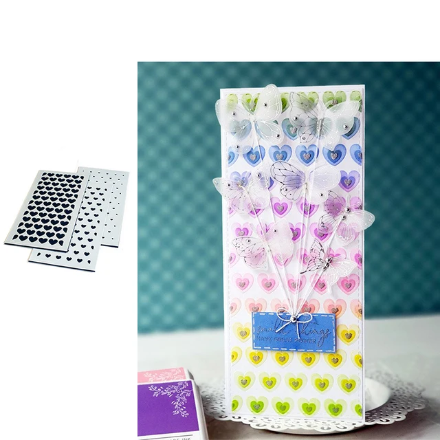 Hot New Arrival Love Stencils For Card Making Diy Layering Flowers Christmas Stencils Background Wall Painting Scrapbook Album Y1137-Stencil