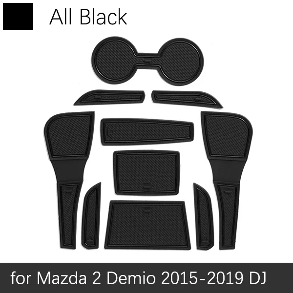 Противоскользящий коврик для Mazda 2 Demio DJ Mazda2 аксессуары затворный слот подставка анти-грязный Салонные подложки автомобиля