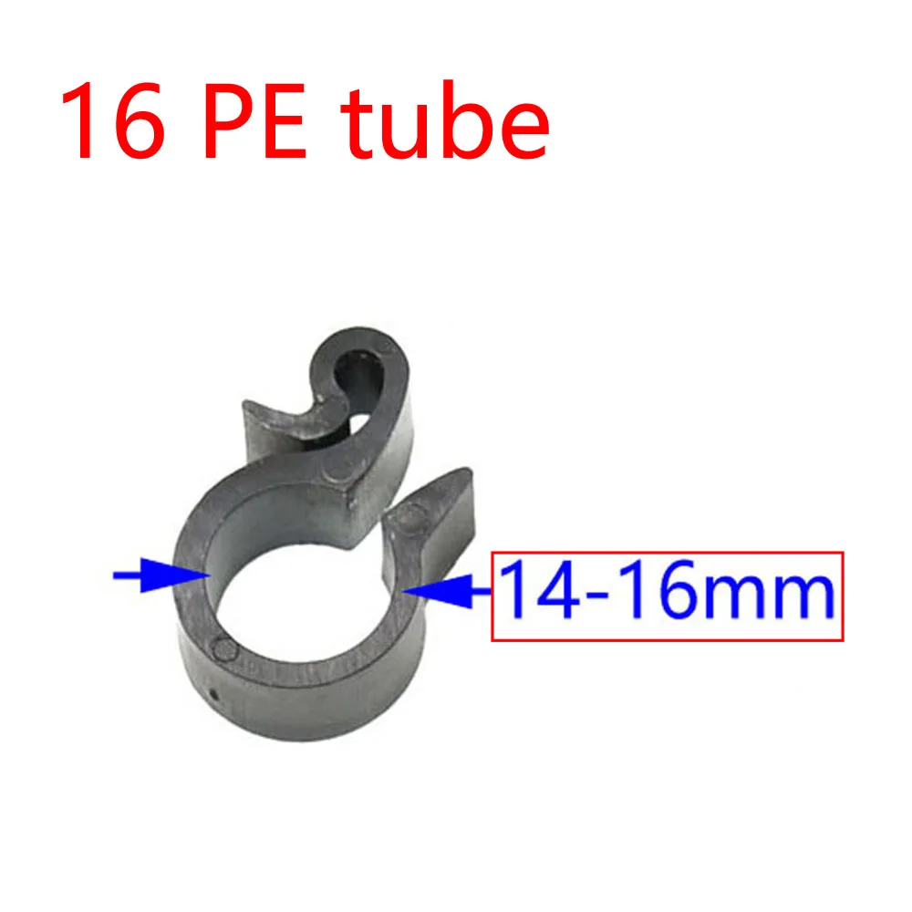 5Pcs 16mm 20mm Pe Hose Pipe Clamps Adapter Fastener DN16 DN20 Pipe Fixed Buckles Tightening Clamps Irrigation Fittings