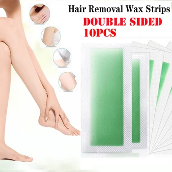 

Professional Hair Removal Wax Strips Double Sided Natural Beeswax Paper For Bikini Leg Face Body Silky Beauty Depilation Tool