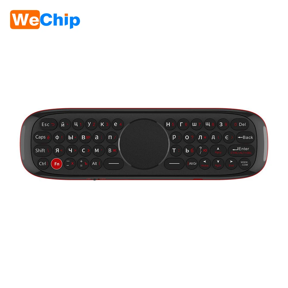 Wechip W2 2,4G Air mouse с сенсорной панелью Беспроводная клавиатура мышь инфракрасный пульт дистанционного управления поддерживает голосовой вход для ТВ-бокса проектора