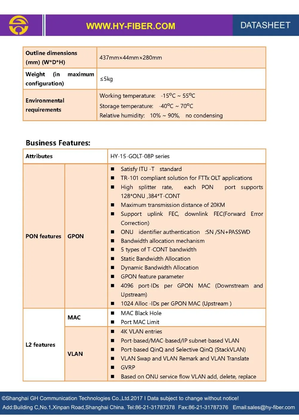 GPON OLT 8PON 4GE Combo HY-15-GOLT-08P_ (3)