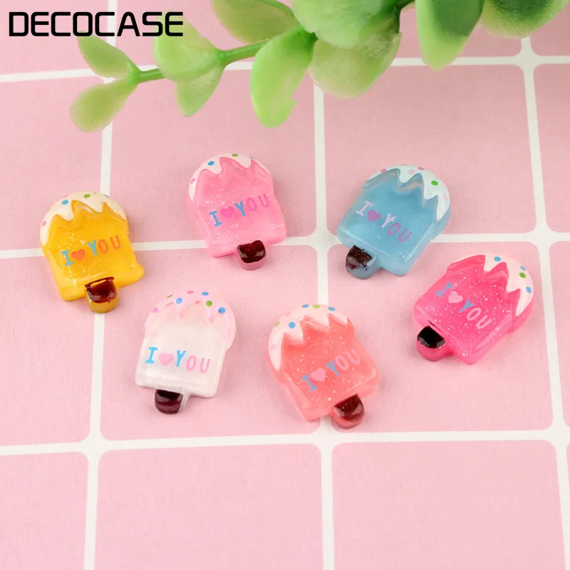 DECOCASE 30 шт. Popsicle Лето слизь талисманы украшение для волос с бусинами декор плоским