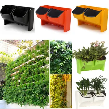 

Three-dimensional Vertical Green Plant Pot Wall Hanging Flower Pot Multi-layer Combination Balcony Bonsai Garden Decor#W